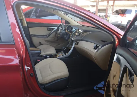 2013 Hyundai Elantra Gls из США, поврежденный, VIN 5NPDH4AE3DH448009